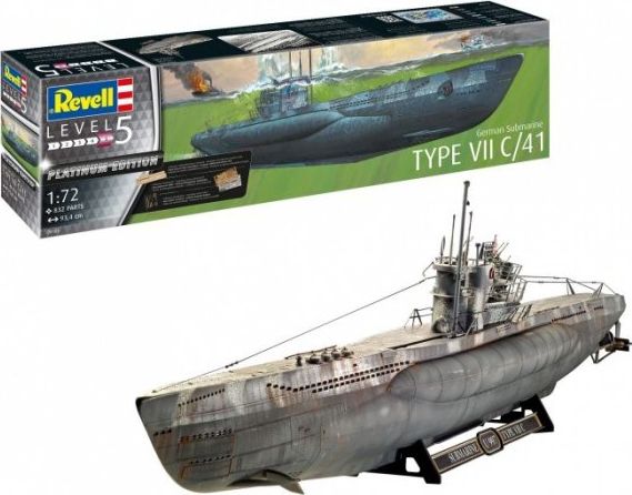 Revell Modell Aus Kunststoff – Deutsche U-Boot Typ Vii C/41 1/72