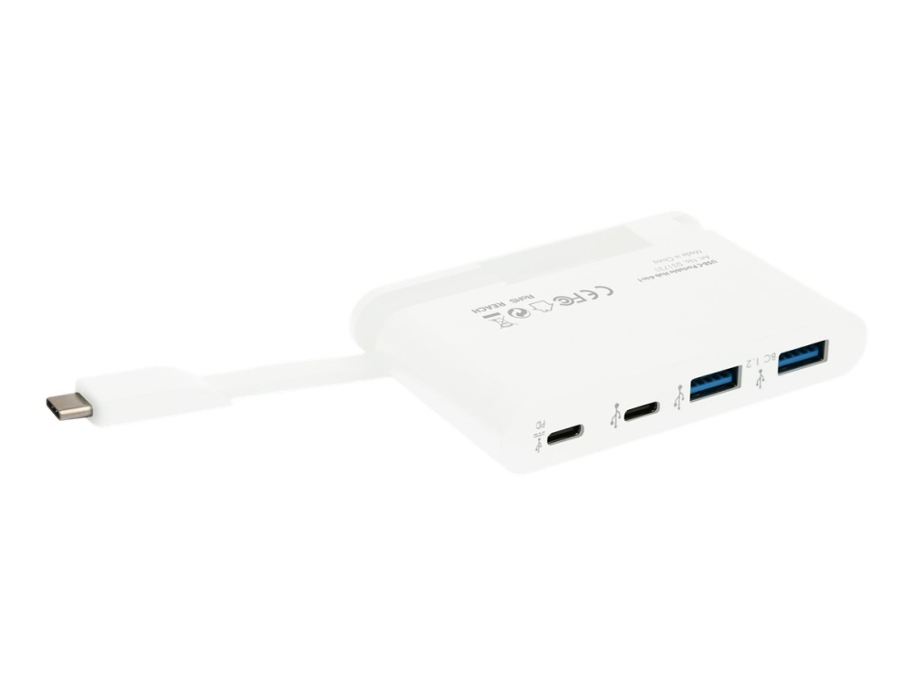 DICOTA USB-C Portable Hub 4-in-1 - Hub - 2 x USB-C + 2 x SuperSpeed USB - desktop billede