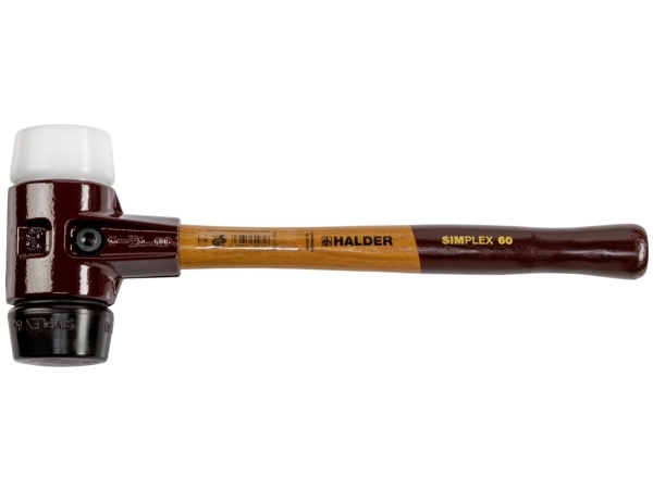 Halder Simplex 3027.060 Gummihammer Ergonomischer Griff, Mittelhart 1510 G 405 Mm 1 Stk