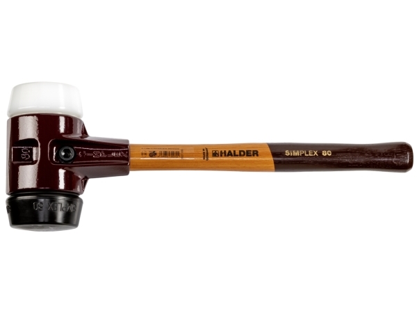 Halder Simplex 3027.080 Gummihammer Ergonomischer Griff, Mittelhart 2770 G 490 Mm 1 Stk