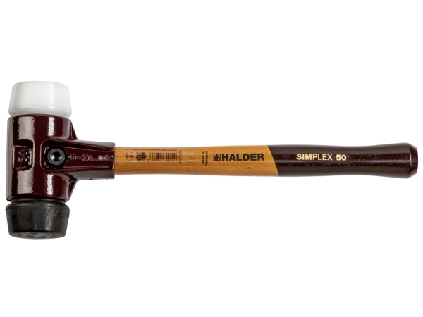Halder Simplex 3027.050 Gummihammer Ergonomischer Griff Mittelhart 1105 G 370 Mm (1 Stk)