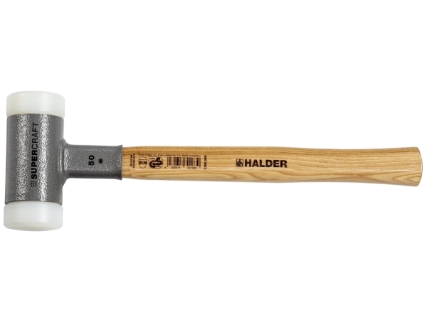 Halder Supercraft 3366.050 Gummihammer Ergonomischer Griff, Hart, Nicht Rückprallend 990 G 365 Mm 1 Stück