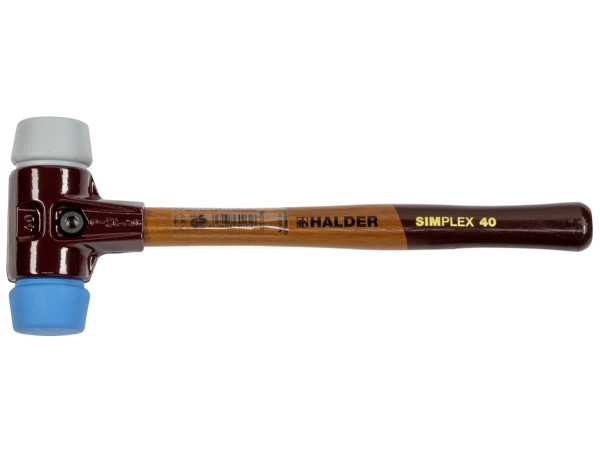 Halder Simplex 3013.040 Gummihammer Ergonomischer Griff, Mittelhart Weich 620 G 325 Mm 1 Stk