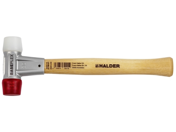 Halder Baseplex 3968.030 Gummihammer Ergonomischer Griff, Hart 360 G 280 Mm 1 Stück