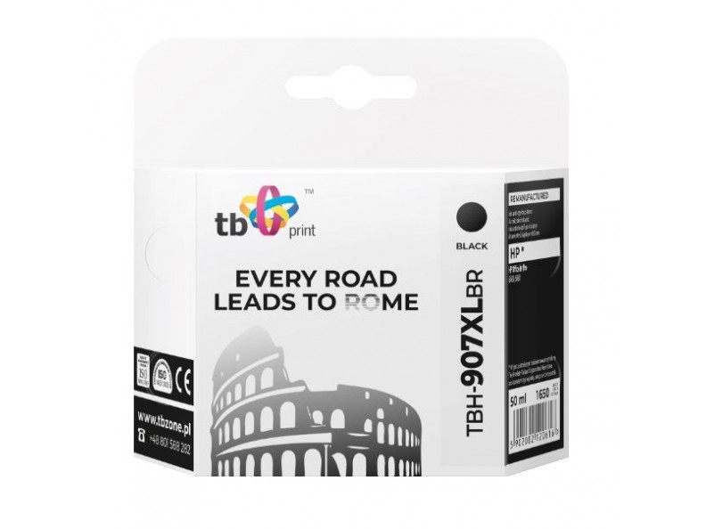 Ink For Hp Officejet Pro 6860 Tbh-907Xlbr Bk