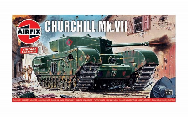 Airfix A01304V, Tank model, Monteringssæt, 1:76, Churchill Mk.VII, Ethvert køn, Plast