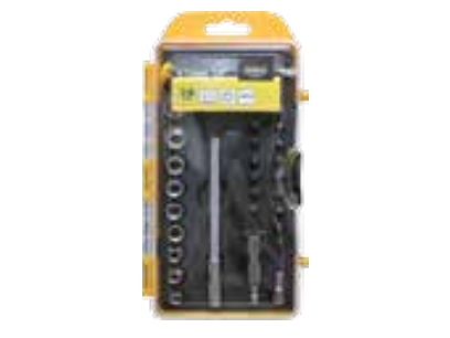 Modeco Multi-Screwdriver With Bits And Sockets 28 Pcs. - Mn-14-512