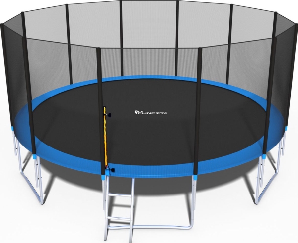 Funfit 140 havetrampolin med udendørs net 16 FT 490 cm