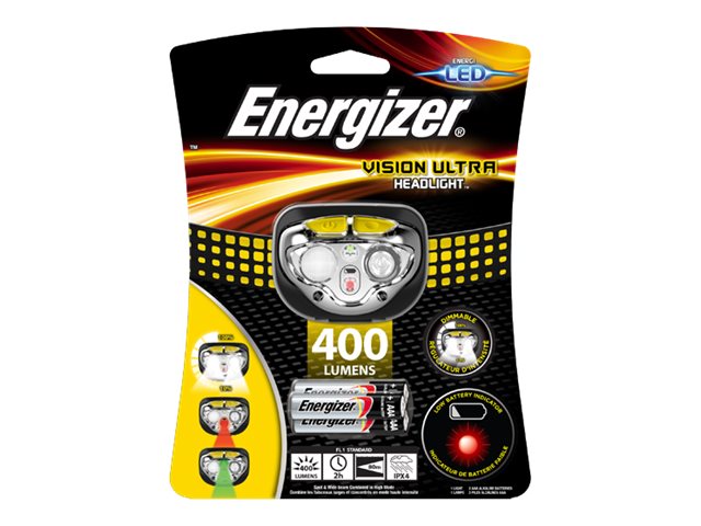 Strålkastare energizer vision hd+, 3 aaa-batterier | Belysning - Annan belysning - Pannlampor | GameStuff