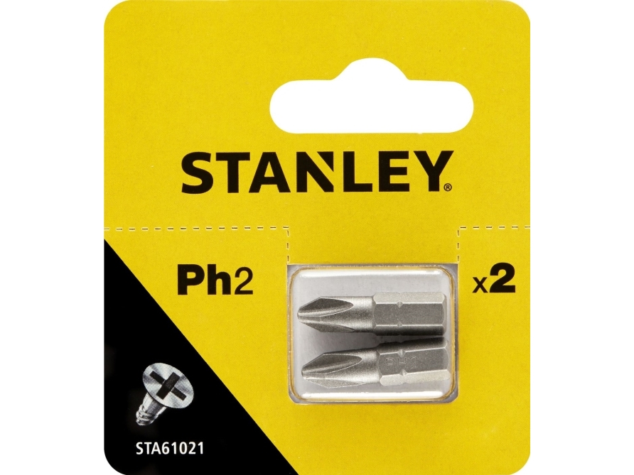 Stanley Sta61021-Xj, 2 Stk, Phillips, Ph2, 25 Mm, Sekskantet