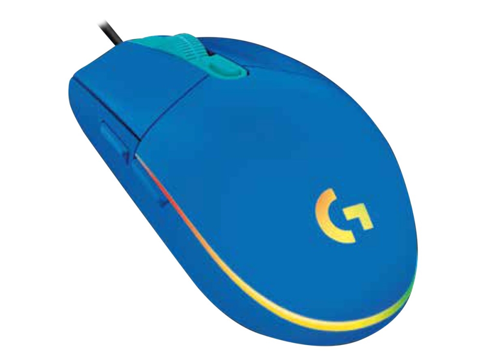 Logitech Gaming Mouse G102 Lightsync - Mus - Højrehåndet - Optisk - 6 Knapper - Kablet - Usb - Blå