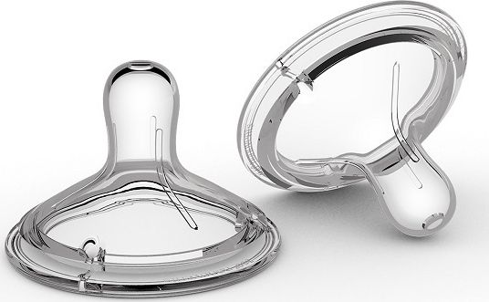 Čiulptukas silikonas Nanobebe buteliukui - greitas tekėjimas - 2 vnt.