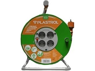 Plastrol tromleforlænger Standard Line 30 m H05VV-F 3x1,5 + 4xGS 16A orange (W-98949)