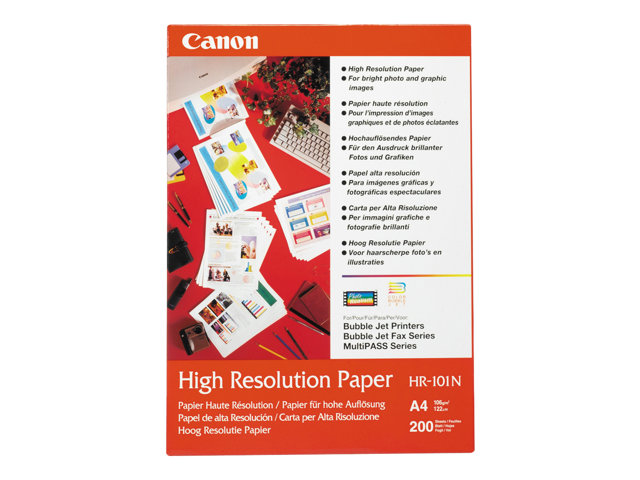 Canon Hr-101N Hochauflösendes Papier A3, 100 Blatt, Tintenstrahldrucker, A3 (297X420 Mm), 100 Blätter, 106 G/M², Pixma Pro-10S, Pixma Pro-100S, Pixma