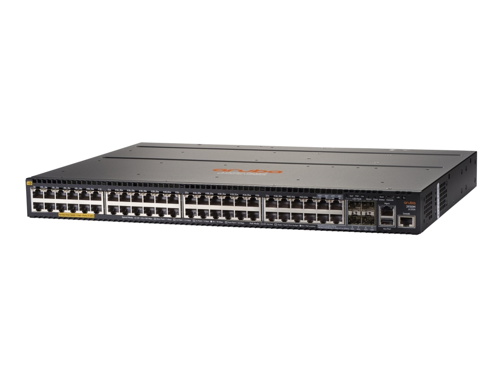 HPE Aruba 2930M 48G POE+ 1-slot - Switch - L3 - Administreret - 44 x 10/100/1000 (PoE+) + 4 x combo Gigabit SFP - monterbar på stativ - PoE+ (1440 W) | Datortillbehör - Nätverk - Switchar | GameStuff