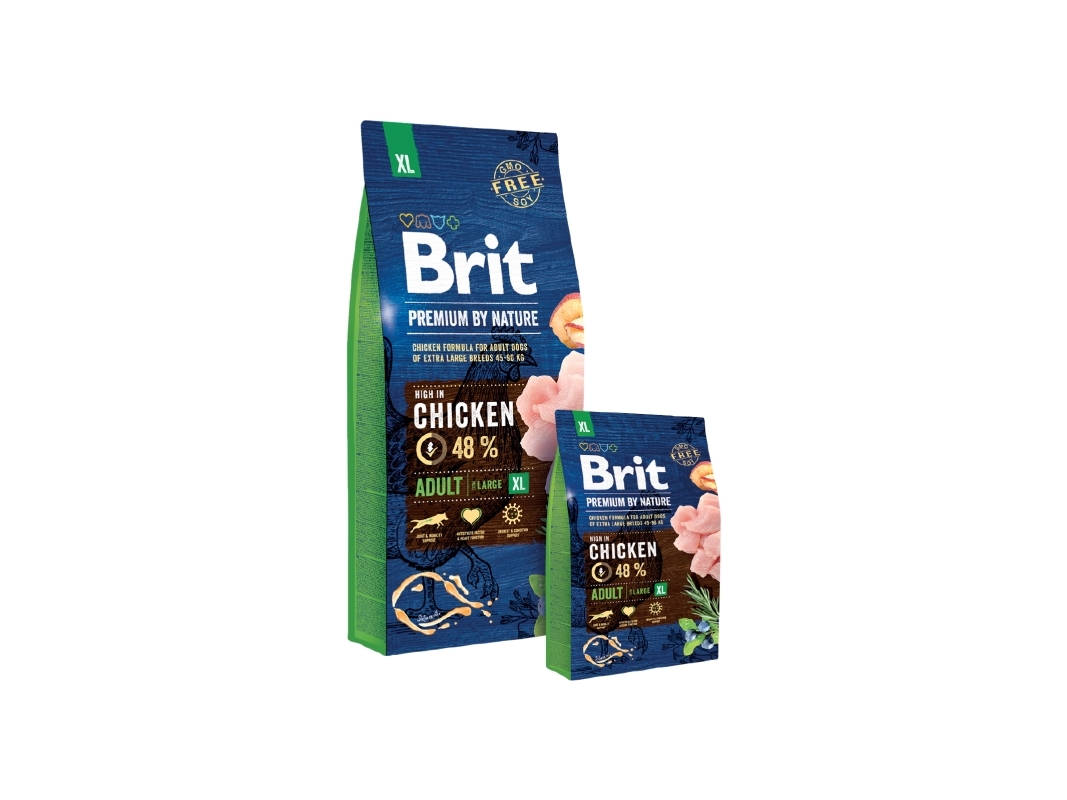 Brit Premium By Nature Adult Xl 15Kg, Adult (Animal), Gigantisk (> 45 Kg), Kylling, Laks, 15 Kg