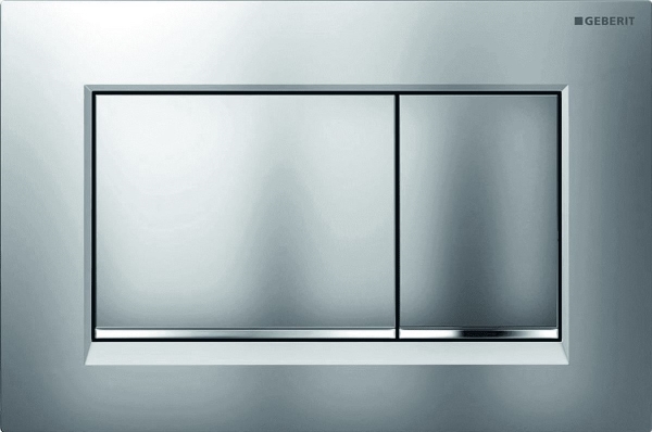 Geberit 115.883.Jq.1, Skylleplade, Rød, Krom, Geberit, 246 Mm, 12 Mm, 164 Mm