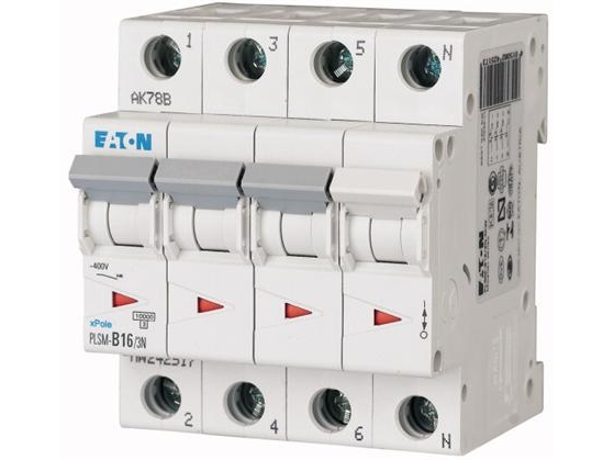 Eaton afbryder 3P + N C 16A 10kA AC PLSM C16/3N-MW (242543)