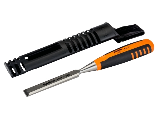 Bahco 424P-18, Paring mejsel, Mejslad kant, Stål, Svart, Orange, Gummi, Halkfritt grepp | Verktyg & Verkstad - Handverktyg - Handmejsel | GameStuff