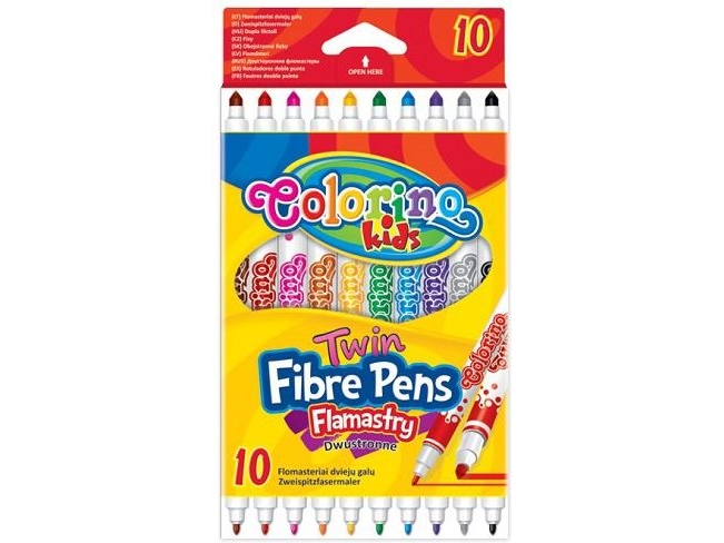 Zweiseitige Stifte 10 Farben Colorino 13468