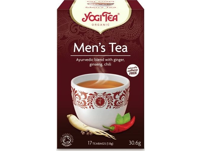 YOGI TEA_Men's Tea ayurvedic tea for men with ginger ginseng and chili 17 sachets