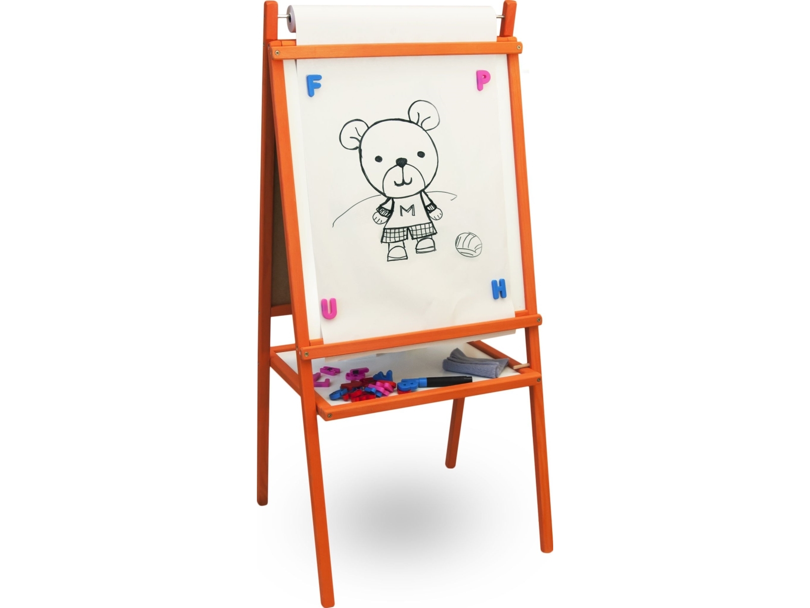 Board With Roll Of Paper Double-Sided Orange