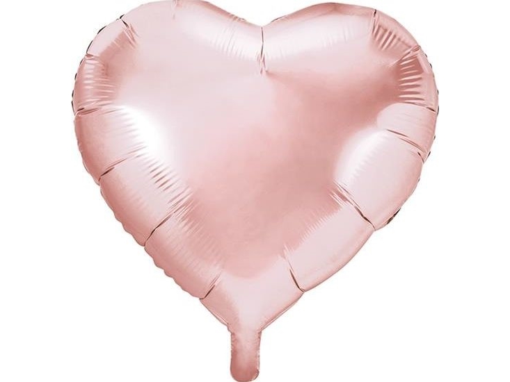 Folieballon Rose Gold Hjerte, 61 Cm