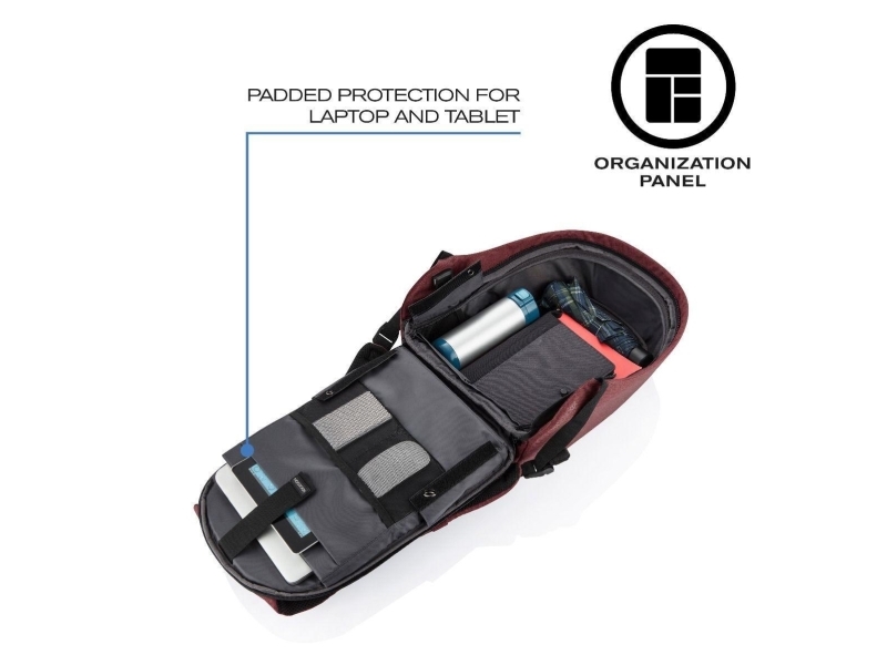 XDDESIGN XD DESIGN BOBBY HERO SMALL RED BACKPACK ANTI-THEFT P/N: P705.704