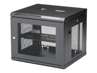 Startech.Com 9He Serverschrank Zur Wandmontage - Bis Zu 48Cm Tief - Mit Scharnier, Wandmontiertes Regal, 9U, 90 Kg, Verbessertes Kabelmanagement, 21