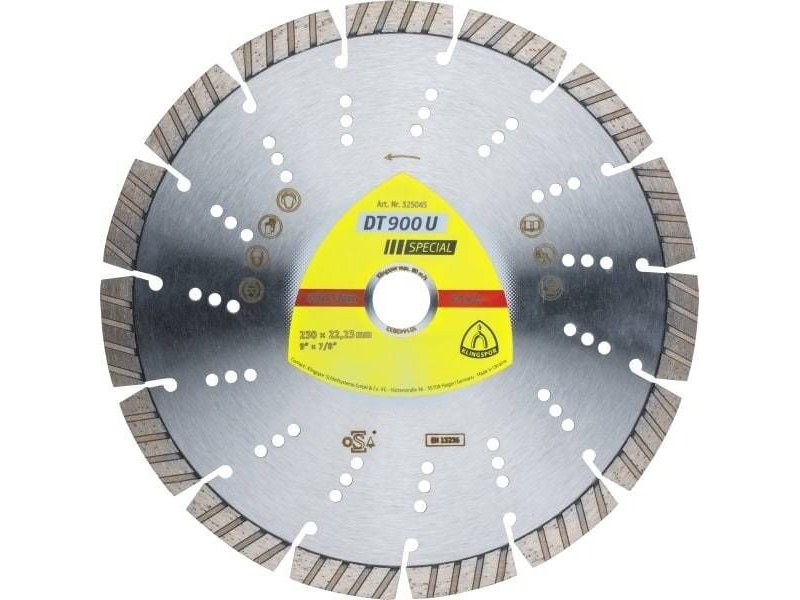 Klingspor Segmental Diamond-Skive 230 Mm X 2,6 Mm X 22,2 Mm Dt900u