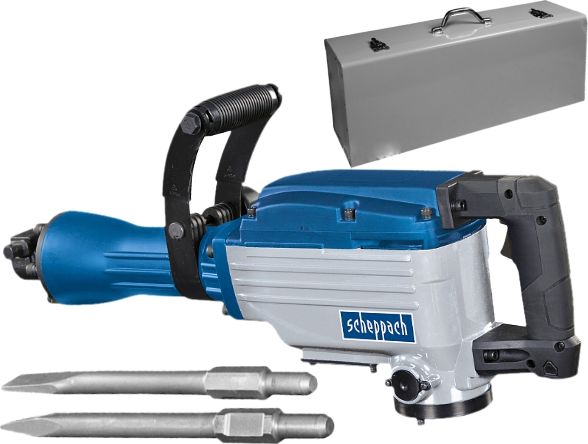 Scheppach Ab1600 Sekskantskaft-Nedrivningshammer 1600 W 50 J Kuffert, Inkl. Tilbehør