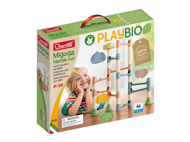 Quercetti - Play Bio Migoga Marble Run (49 Pcs) - (Qu-86535)