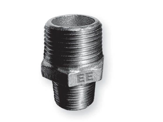 Opal Reduktionsnippel N8 2X1" Gevind-/Svejsesign. 245-36V Galvaniseret 245-36V