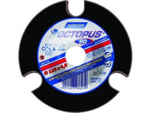 Norton Schleifscheibe Saint-Gobain Octopus 125X4x22 A36t