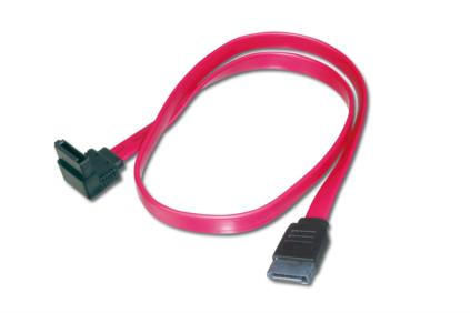 Assmann Electronic Sata Anschlusskabel, L-Typ Bu/Bu, 0.5M, 90Ø L-Gewinkelt - Gerade, Sata Ii/Iii, Ro, 0,5 M, Sata I, Sata 7-Pin, Sata 7-Pin, Weiblich