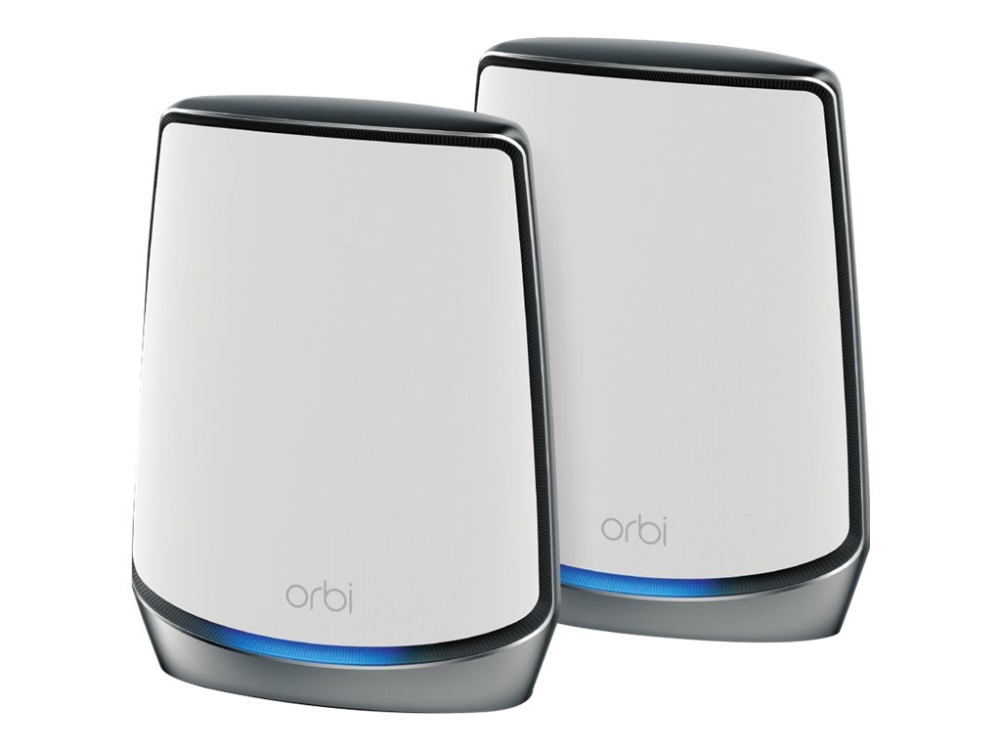 NETGEAR Orbi WiFi System RBK852 - Wi-Fi-system - (router, forlænger) - op til 350 kvm - mesh 1GbE, 2.5GbE - Wi-Fi 5, Wi-Fi 6 - Tri-Band