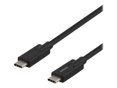 Deltaco - Usb-Kabel - 24 Pin Usb-C (Han) Til 24 Pin Usb-C (Han) - 5 A - 2 M - Sort