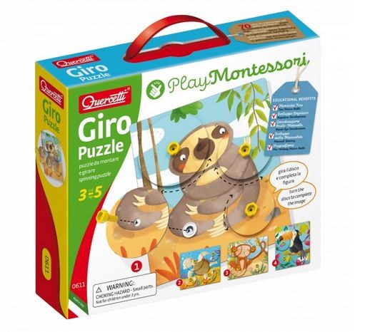 Quercetti Montessori Tier Puzzle Giro 0611