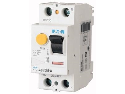 Eaton/Moeller HPFI relæ 40A 1 polet + N 30mA 0,03A, fejlstrømsafbryder
