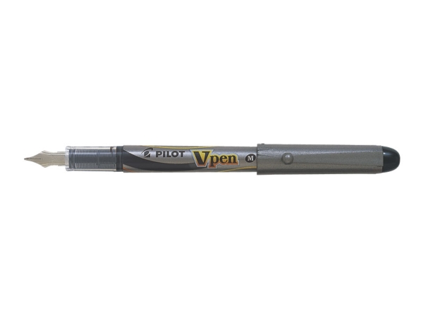Engangsfyldepen Pilot V-pen medium, sort
