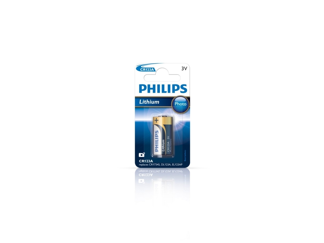 Philips Minicells Cr123a/97, Einwegbatterie, Lithium, 3 V, 1500 Mah, Cd (Cadmium), Hg (Quecksilber), Pb (Blei), Sichtverpackung