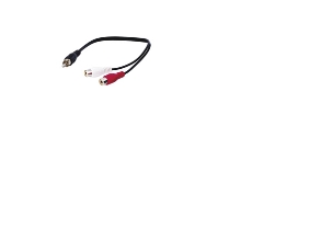 Goobay AVK 105-020 0,2 m, RCA, hankontakt, 2 x RCA, honkontakt, 0,2 m, svart | TV, Ljud & Bild - Musikstudio - Kablar & Kontakter | GameStuff