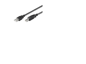 Wentronic Goobay USB 2.0 Hi-Speed-kabel, sort, 3 m - egnet til enheder med USB-forbindelse (68901)