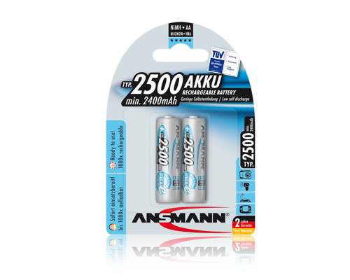 1X2 Ansmann Maxe Plus Akku Nimh Mignon 2500 Mah Deutsch (5035432)
