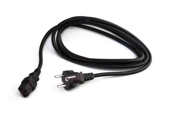 Datalogic - Strømkabel - power IEC 60320 C13 til power CEE 7/7 (han) - Europa - for Datalogic Trolley Holder  Falcon 44XX  Joya Touch A6  Memor K  Pegaso  Skorpio X3, X5