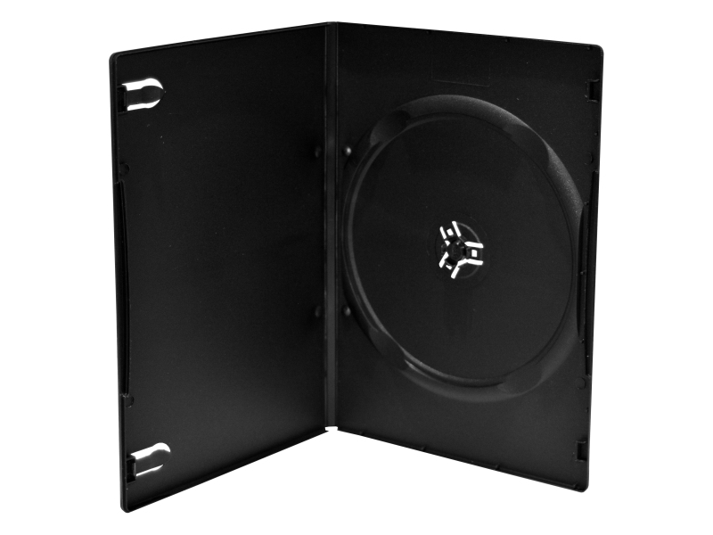 MediaRange BOX13, DVD-kotelo, 1 levyt, musta, Muovi, 120 mm, RoHS