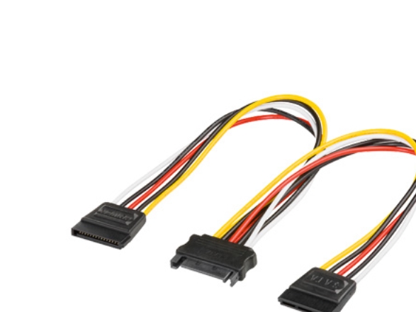 Goobay 95114, 2 X Sata 15-Pin, Sata 15-Pin, 0,2 M, Männlich, Weiblich, Gerade