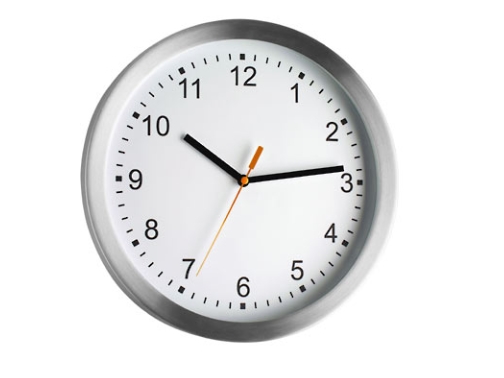 Tfa-Dostmann 98.1045, Wand, Quarzuhr, Rund, Silber, Aluminium, Glas