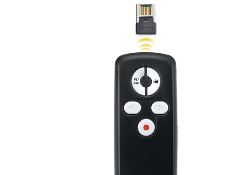 Genius Computer Technology Media Pointer 100, USB, 10 m, Svart | Möbler - Tavla & Displays - Videokonferens | GameStuff