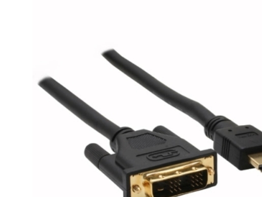Inline Hdmi-Dvi Kabel, Vergoldete Kontakte, Hdmi St Auf Dvi 18+1 St, 7,5M, 7,5 M, Hdmi, Dvi-D, Gold, 4,95 Gbit/S, Schwarz